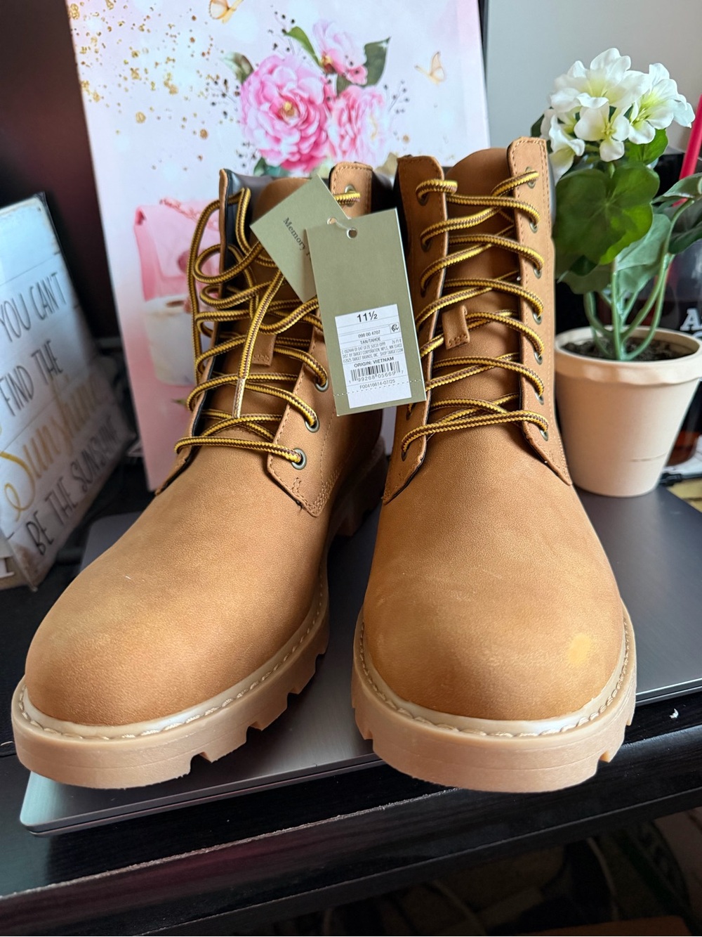 Goodfellow & Co Tan/Tahoe Men's Lace-Up Boots